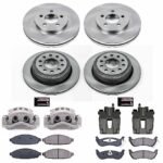 Powerstop 4-Wheel Set Power Stop&reg; KCOE4486 Front and Rear OE Stock Replacement Low-Dust Ceramic Brake Pad, Rotor and Caliper Kit - Image 4