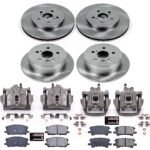 Powerstop 4-Wheel Set Power Stop&reg; KCOE4530 Front and Rear OE Stock Replacement Low-Dust Ceramic Brake Pad, Rotor and Caliper Kit - Image 4