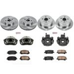 Powerstop 4-Wheel Set Power Stop&reg; KCOE4531 Front and Rear OE Stock Replacement Low-Dust Ceramic Brake Pad, Rotor and Caliper Kit - Image 4