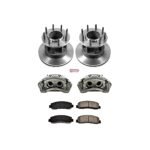 Powerstop 2-Wheel Set Power Stop&reg; KCOE4597 Front OE Stock Replacement Low-Dust Ceramic Brake Pad, Rotor and Caliper Kit