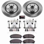 Powerstop 2-Wheel Set Power Stop&reg; KCOE4713 Front OE Stock Replacement Low-Dust Ceramic Brake Pad, Rotor and Caliper Kit - Image 4