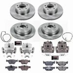 Powerstop 4-Wheel Set Power Stop&reg; KCOE5357 Front and Rear OE Stock Replacement Low-Dust Ceramic Brake Pad, Rotor and Caliper Kit - Image 4