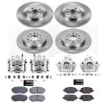 Powerstop 4-Wheel Set Power Stop&reg; KCOE5452 Front and Rear OE Stock Replacement Low-Dust Ceramic Brake Pad, Rotor and Caliper Kit - Image 4