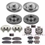 Powerstop 4-Wheel Set Power Stop&reg; KCOE5457 Front and Rear OE Stock Replacement Low-Dust Ceramic Brake Pad, Rotor and Caliper Kit - Image 4