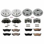 Powerstop 4-Wheel Set Power Stop&reg; KCOE5461 Front and Rear OE Stock Replacement Low-Dust Ceramic Brake Pad, Rotor and Caliper Kit - Image 4