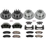 Powerstop 4-Wheel Set Power Stop&reg; KCOE5590 Front and Rear OE Stock Replacement Low-Dust Ceramic Brake Pad, Rotor and Caliper Kit - Image 4