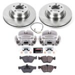 Powerstop 2-Wheel Set Power Stop&reg; KCOE5767 Front OE Stock Replacement Low-Dust Ceramic Brake Pad, Rotor and Caliper Kit