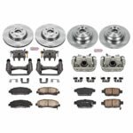 Powerstop 4-Wheel Set Power Stop&reg; KCOE5856 Front and Rear OE Stock Replacement Low-Dust Ceramic Brake Pad, Rotor and Caliper Kit - Image 4