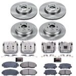 Powerstop 4-Wheel Set Power Stop&reg; KCOE5858 Front and Rear OE Stock Replacement Low-Dust Ceramic Brake Pad, Rotor and Caliper Kit - Image 4