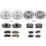 Powerstop 4-Wheel Set Power Stop&reg; KCOE5935 Front and Rear OE Stock Replacement Low-Dust Ceramic Brake Pad, Rotor and Caliper Kit - Image 4