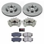 Powerstop 2-Wheel Set Power Stop&reg; KCOE5948 Front OE Stock Replacement Low-Dust Ceramic Brake Pad, Rotor and Caliper Kit - Image 4