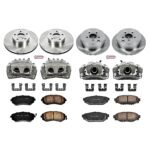 Powerstop 4-Wheel Set Power Stop&reg; KCOE6110 Front and Rear OE Stock Replacement Low-Dust Ceramic Brake Pad, Rotor and Caliper Kit - Image 4