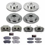 Powerstop 4-Wheel Set Power Stop&reg; KCOE6112 Front and Rear OE Stock Replacement Low-Dust Ceramic Brake Pad, Rotor and Caliper Kit - Image 4
