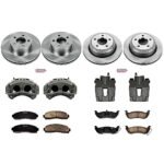 Powerstop 4-Wheel Set Power Stop&reg; KCOE6273 Front and Rear OE Stock Replacement Low-Dust Ceramic Brake Pad, Rotor and Caliper Kit - Image 4