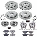 Powerstop 4-Wheel Set Power Stop&reg; KCOE6298 Front and Rear OE Stock Replacement Low-Dust Ceramic Brake Pad, Rotor and Caliper Kit - Image 4