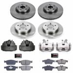 Powerstop 4-Wheel Set Power Stop&reg; KCOE6350 Front and Rear OE Stock Replacement Low-Dust Ceramic Brake Pad, Rotor and Caliper Kit - Image 4