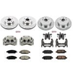 Powerstop 4-Wheel Set Power Stop&reg; KCOE6497 Front and Rear OE Stock Replacement Low-Dust Ceramic Brake Pad, Rotor and Caliper Kit - Image 4