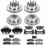 Powerstop 4-Wheel Set Power Stop&reg; KCOE6551 Front and Rear OE Stock Replacement Low-Dust Ceramic Brake Pad, Rotor and Caliper Kit - Image 4