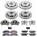 Powerstop 4-Wheel Set Power Stop&reg; KCOE6803 Front and Rear OE Stock Replacement Low-Dust Ceramic Brake Pad, Rotor and Caliper Kit - Image 4