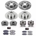 Powerstop 4-Wheel Set Power Stop&reg; KCOE6960A Front and Rear OE Stock Replacement Low-Dust Ceramic Brake Pad, Rotor and Caliper Kit - Image 4