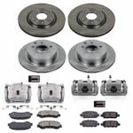 Powerstop 4-Wheel Set Power Stop&reg; KCOE7035 Front and Rear OE Stock Replacement Low-Dust Ceramic Brake Pad, Rotor and Caliper Kit - Image 2