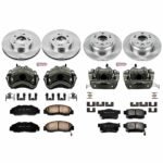 Powerstop 4-Wheel Set Power Stop&reg; KCOE705 Front and Rear OE Stock Replacement Low-Dust Ceramic Brake Pad, Rotor and Caliper Kit - Image 4