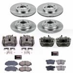 Powerstop 4-Wheel Set Power Stop&reg; KCOE705A Front and Rear OE Stock Replacement Low-Dust Ceramic Brake Pad, Rotor and Caliper Kit - Image 4