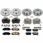 Powerstop 4-Wheel Set Power Stop&reg; KCOE706 Front and Rear OE Stock Replacement Low-Dust Ceramic Brake Pad, Rotor and Caliper Kit - Image 4