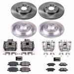 Powerstop 4-Wheel Set Power Stop&reg; KCOE7566 Front and Rear OE Stock Replacement Low-Dust Ceramic Brake Pad, Rotor and Caliper Kit - Image 4
