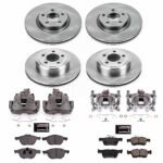 Powerstop 4-Wheel Set Power Stop&reg; KCOE7571A Front and Rear OE Stock Replacement Low-Dust Ceramic Brake Pad, Rotor and Caliper Kit - Image 2