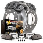 Powerstop MDCK4717 Brake Disc and Caliper Kit, Plain Surface 8 Lugs Natural, Carbon Fiber Ceramic, RWD, Z36 Extreme Truck And Tow - Image 2