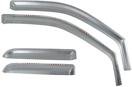 Putco 480139 Front and Rear, Driver and Passenger Side Window Visor, Chrome