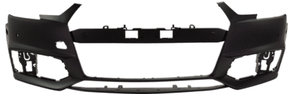 ReplaceXL Front Primed Bumper Cover, With Parking Aid Sensor Holes, Without Headlight Washer Holes, CAPA CERTIFIED