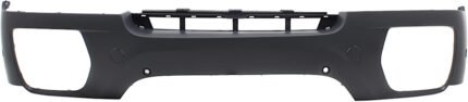 ReplaceXL Front Primed Bumper Cover, For Models With Parking Sensor, With Side View Camera