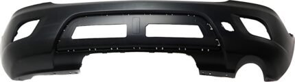 ReplaceXL Rear Primed Bumper Cover, Without Parking Aid Sensor Holes, CAPA CERTIFIED
