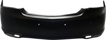 ReplaceXL Rear Primed Bumper Cover, Premium Model, With Parking Aid Sensor Holes, With Side Object Sensor CAPA Certified