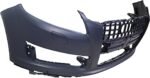 ReplaceXL Front Primed Bumper Cover, For Models Without S-Line Package, With Parking Aid Sensor Holes, With Headlight Washer Holes - Image 3
