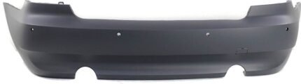 ReplaceXL Rear Primed Bumper Cover, Coupe/Convertible, For Models Without M Package, With Park Distance Control