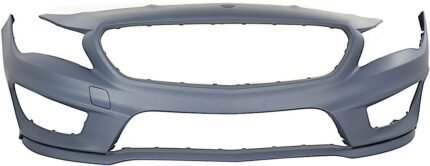 ReplaceXL Front Primed Bumper Cover, Without Parking Aid Sensor Holes, For Models With AMG Styling Package