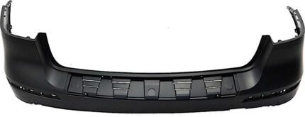 ReplaceXL Rear Primed Bumper Cover, Without Parking Aid Sensor Holes, Except ML63 Model, CAPA CERTIFIED