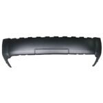 ReplaceXL Rear Primed Bumper Cover, Without Tow Hook Hole and Parking Aid Sensor Holes, CAPA CERTIFIED