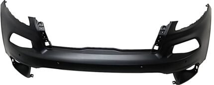 ReplaceXL Front Primed Bumper Cover, Except Trailhawk Model, With Parking Aid Sensor Holes and Advance Park System Holes, CAPA CERTIFIED