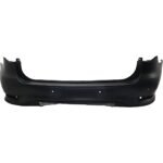 ReplaceXL Rear Primed Bumper Cover, With Backup Collision Intervention Sensor Holes