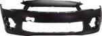 ReplaceXL Front Primed Bumper Cover, Without Tow Hook Hole Cover, CAPA CERTIFIED
