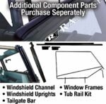 Rampage 109435 Frameless Trail Top Series Soft Top - Frameless Design Black diamond - Image 5