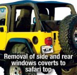 Rampage 109517 Frameless Trail Top Series Soft Top - Frameless Design Spice Denim - Image 3