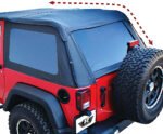 Rampage 109935 Frameless Trail Top Series Soft Top - Frameless Design Black diamond - Image 4