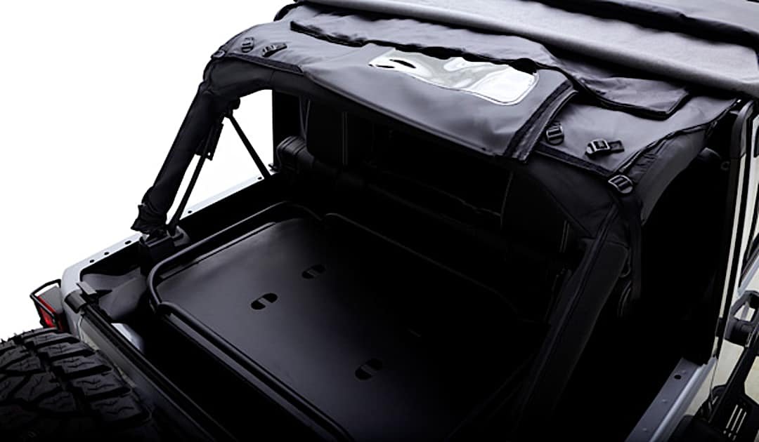 r92139935_1.jpg Rampage 139935 TrailView Series Soft Top - Frameless Design Black - Image 1