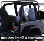 Rampage 68111 Complete Series Soft Top - With Frame (Frame Included) Gray - Image 6