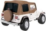 Rampage 68217 Complete Series Soft Top - With Frame (Frame Included) Spice Denim